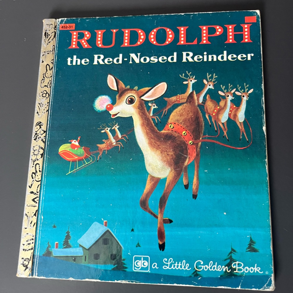 Rudolph the Red-Nosed Reindeer Book | Vintage 1982